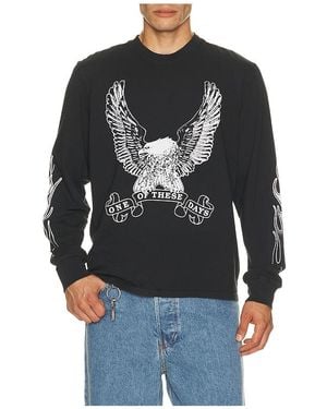 One Of These Days An American Original Long Sleeve Tee Shirt - Black
