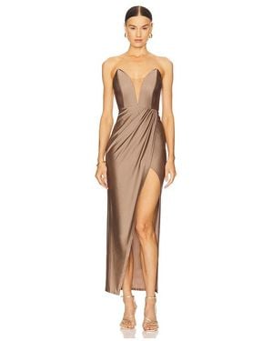 Michael Costello Jake Gown - Brown