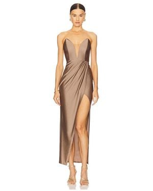 Michael Costello Jake Gown - Brown