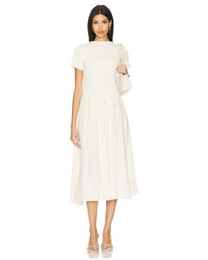 Apres Studio Ruched Marta Dress - White