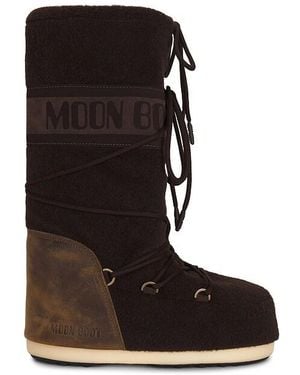 Moon Boot Mb Icon Nubuck Felt - Black