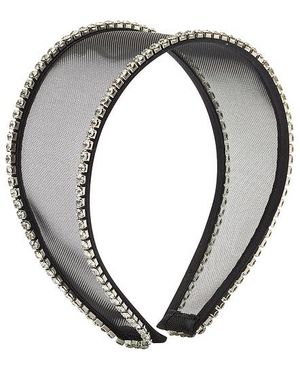 Lelet Ella Mesh Crystal Headband - Black