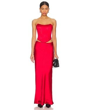 superdown Calla Skirt Set - Red