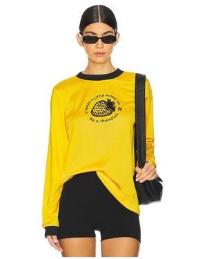 Champion X Guizio Warm-Up Long Sleeve Tee - Yellow