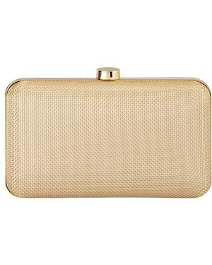 OLGA BERG Mesh-Clutch Jen - Natur