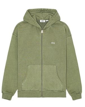 Obey Hoodie Lowercase - Grün