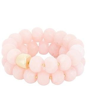 Ettika Pulseras De Cuentas Apilables Power En Talla - Rosa