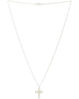 MAPLE Halskette Cross - Weiß