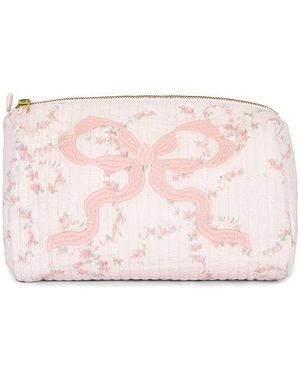 LoveShackFancy Octavia Pouch With Bow - Pink