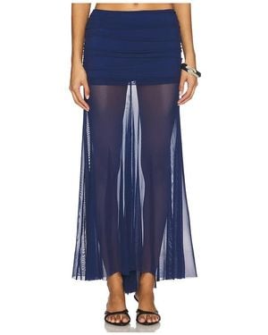 Amanda Uprichard Leo Skirt - Blue