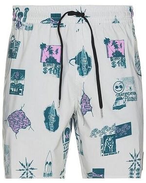 Volcom Psyche Swim Trunks - Blue