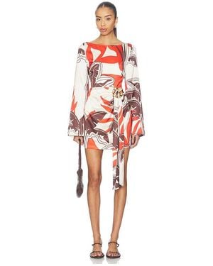 Seven Wonders Kaeli Long Sleeve Mini Dress - Red