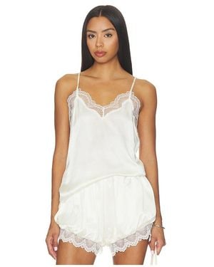 AEXAE X Revolve Silk Lace Tank - White