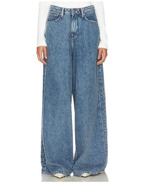 GOOD AMERICAN Panelled Wide Leg Jeans - Blue
