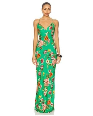Alice + Olivia Loma Maxi Dress - Green