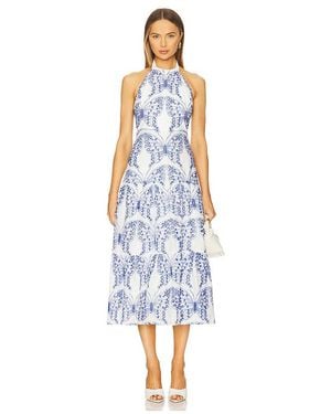 MILLY Maxivestido Dress En Color Blanco, Azul Talla En