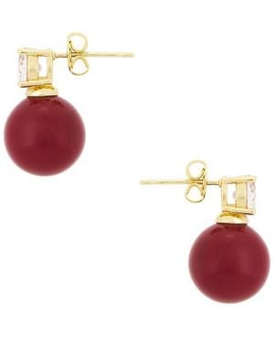 Shashi Lacquer Le Rouge Earring - Red