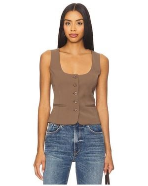 Bardot Azilia Button Through Top - Blue