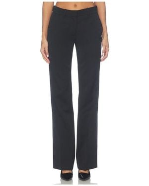 Balmain Pantalón Low Waist Satin Wool En Color Negro Talla (También En 38) - Azul