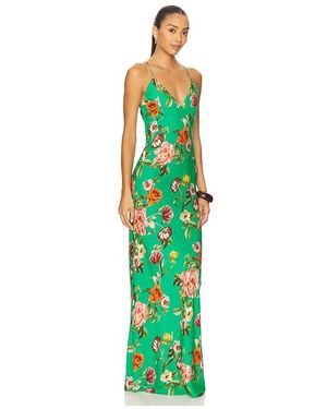 ALICE+OLIVIA スリップドレス フローラルプリント LOMA Loma Maxi Slip Dress In Hamptons Floral | Alice + Olivia