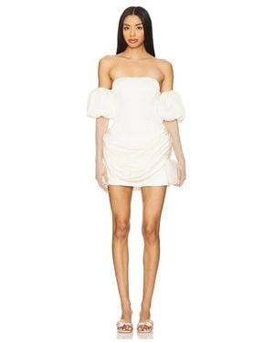 For Love & Lemons Serena Mini Dress - White