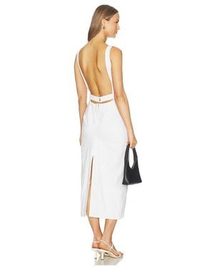 Et Ochs Farley Denim Midi Dress - White