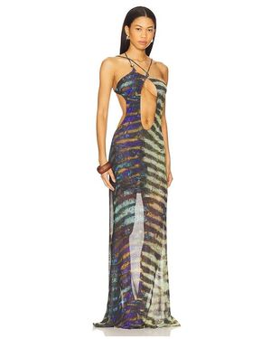 chinese dress ladies Shop Cindy Plunge Maxi Dress In Green | Jaded London main image 1