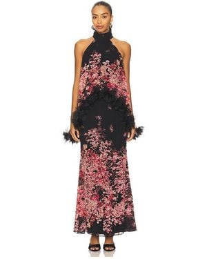 Elliatt Tulsia Cape Maxi Dress - White