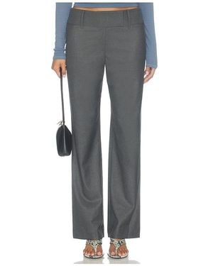 Enza Costa Suiting Minimal Trouser - Blue