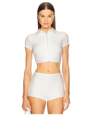 LOBA Caity Eyelet Top - ホワイト