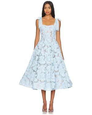 Bronx and Banco Sabrina Midi Dress - Blue