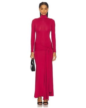 Bardot Alix Maxi Tie Front Dress - Red