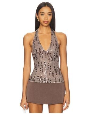 superdown Vivian トップ - ブラウン