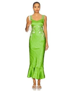 Saloni Mimi C Dress - Green