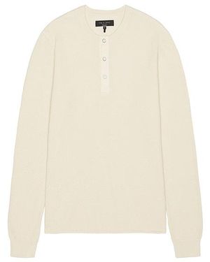 Rag & Bone Washed Dexter Henley - Natural