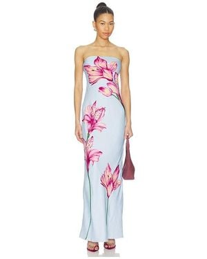 Rococo Sand Strapless Maxi Dress - White