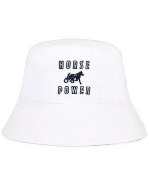 Siegelman Stable Embroidered Bucket Hat - White