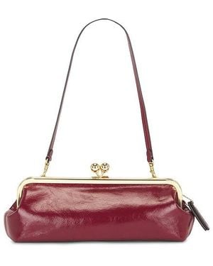 COACH Glovetanned Leather Kisslock Frame Bag 30 - White
