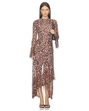 Especia Kotiya Long Dress - Brown