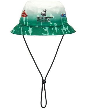 Malbon X Golf & Bass Club Sponsors Bucket Hat - Green