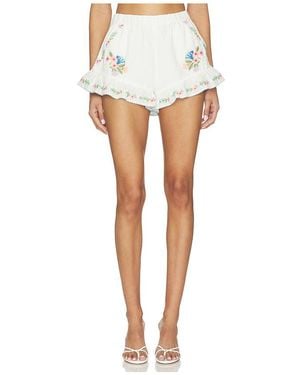 Show Me Your Mumu Cannes Shorts En Color Ivory Talla (También En Xs, S, M, Xl) - Blanco