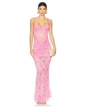 OW Collection Kleid Flora - Pink