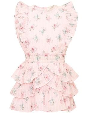 LoveShackFancy Vestido Decker En Color Rosado Talla (También En 3, 4, 5)