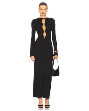 Bardot Nautico Knit Maxi Dress - Black
