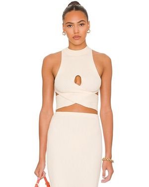 Camila Coelho Macadamia Crossover Top - White