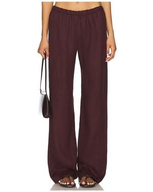 Enza Costa X Revolve Everywhere Trousers - Red