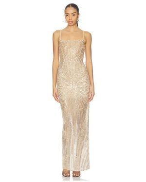 Bronx and Banco Vestido Dahlia En Color Oro Metálico Talla (También En M, S, Xs) - Blanco