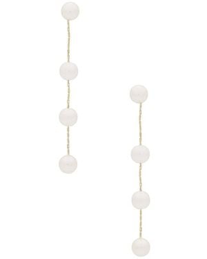 Lovers + Friends Millie Earrings - White