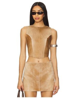 ZUT X Revolve Sammy Cowhide Top - Natural