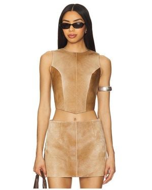 ZUT X Revolve Sammy Cowhide Top - Natural
